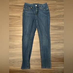 Seven7 Dark Blue Tummyless High Rise Skinny Jeans size 12